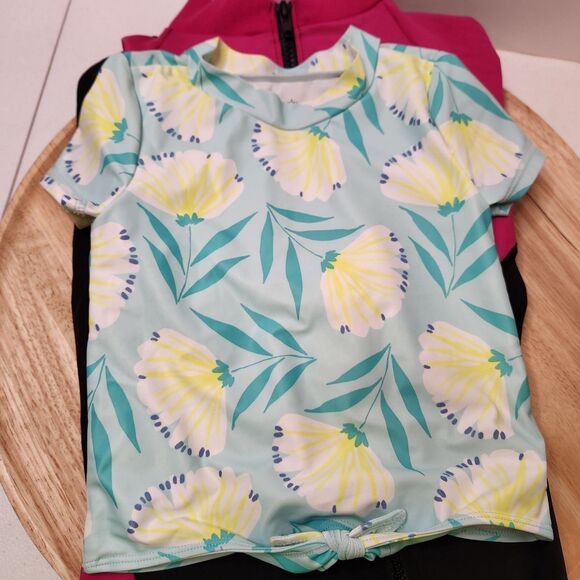 Girls Swimwear Bundle – Toddler Size 4/4T, 2-Piece + Full Body Suit - Picture 2 of 11